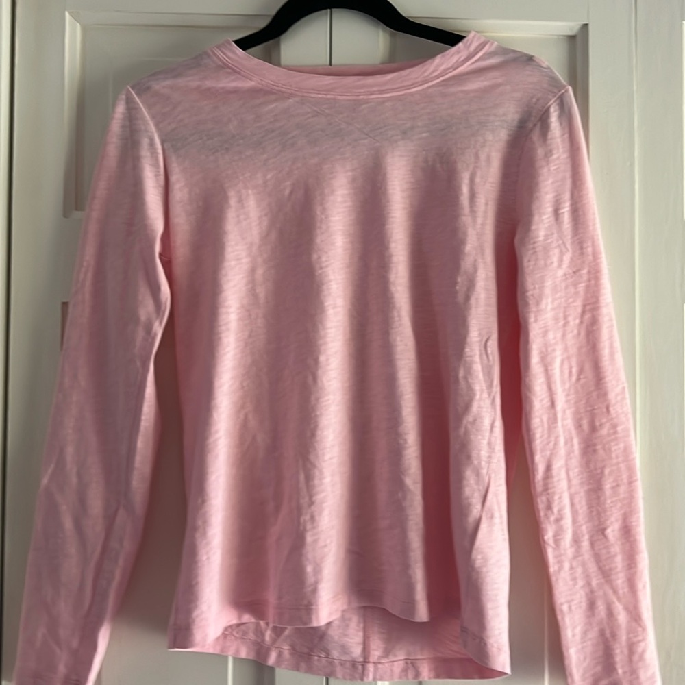 JCrew pink girlfriend tee, size S, new never worn